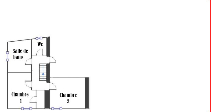 Plan du refuge des extases premier étage - L'antre des vices, gites BDSM près de Valence en Rhone-Alpes
